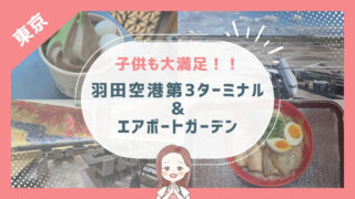 【羽田空港T3&エアポートガーデン】4歳2歳でも楽しめる!空港の過ごし方
